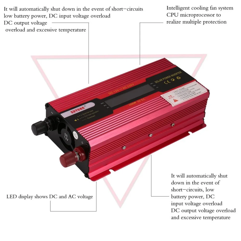 Солнечный Мощность инвертор 3000 W/4000 W модифицированный инвертор с чистым синусом 12V 220 V/24 V 220 V/12 V 110V