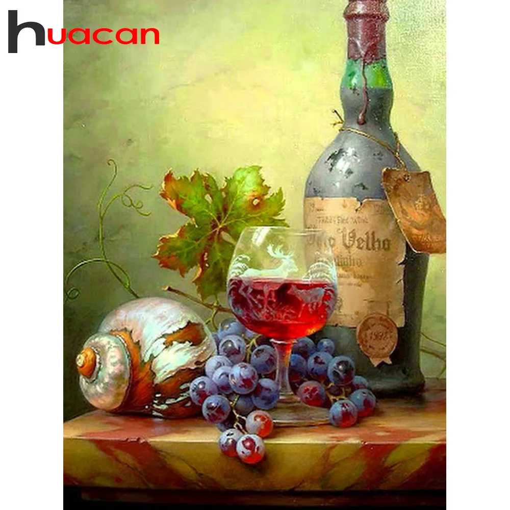 Алмазная вышивка Huacan Wine Fruit Набор для вышивки крестом мозаика с