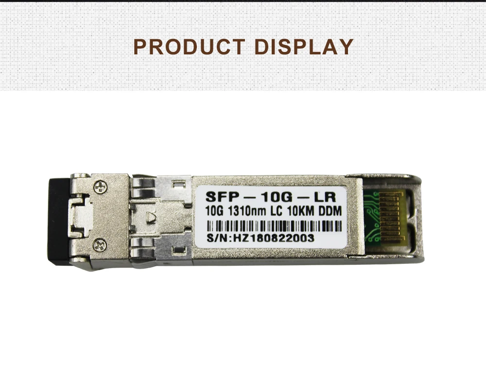 10 гигабитный SFP+ LC 10 км одномодовый трансивер, 10GBASE-LR SFP-10G-LR(1310 нм, DDM, 10 км) совместим с различными брендами