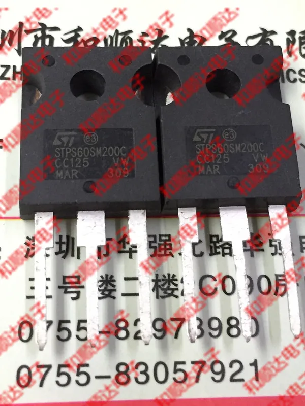 10 шт./лот STPS60SM200C новое место, чтобы-247 Быстрый 200V 60A