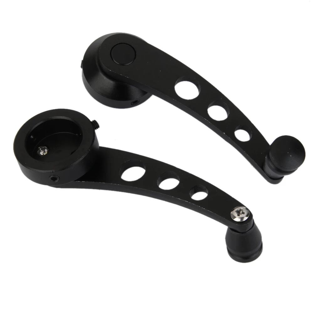 Universal Car Auto Window Winder Kit Crank Door Glass Handle Aluminium Black