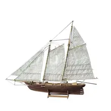 Hobbyline 1:120 DIY деревянная сборка модель парусного корабля Классическая парусная лодка Лазерная резка процесс головоломки игрушки