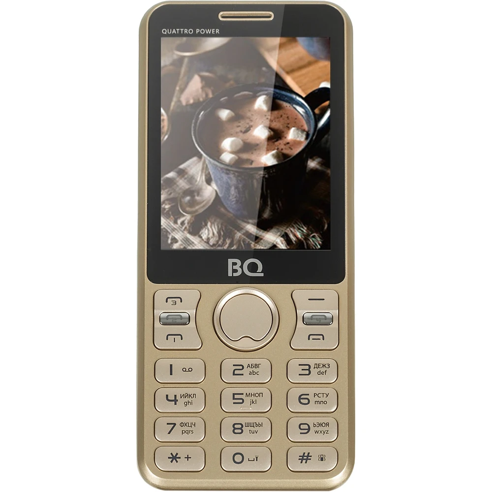 Мобильный телефон BQ Quattro Power 2812 32Mb золотистый 4Sim 2.4" TN 240x320 0.03Mpix