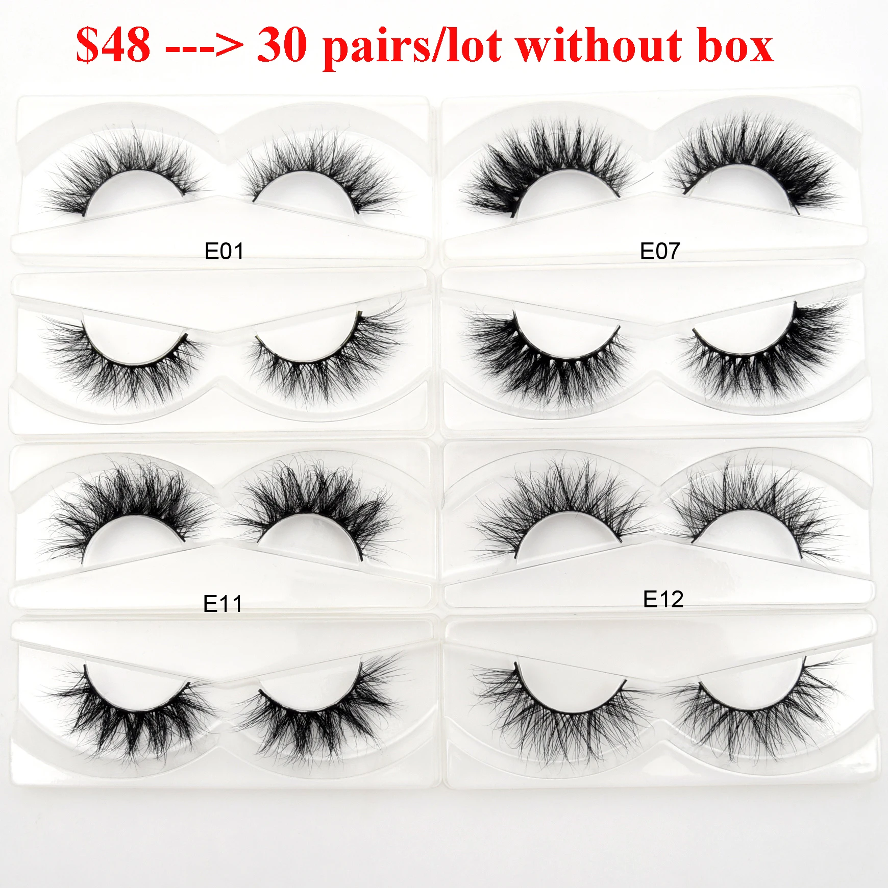 30/40 pairs/pack Visofree 3D Mink Hair False Eyelashes No Box Natural Thick Long Eye Lashes Fluffy Makeup Beauty Extension Tools 30/40 pairs/pack Visofree 3D Mink Hair False Eyelashes No Box Natural Thick Long Eye Lashes Fluffy Makeup Beauty Extension Tools