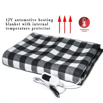 

12V Plaid Electric Heating Thermal Car Blanket with Intelligent Temp Controller
