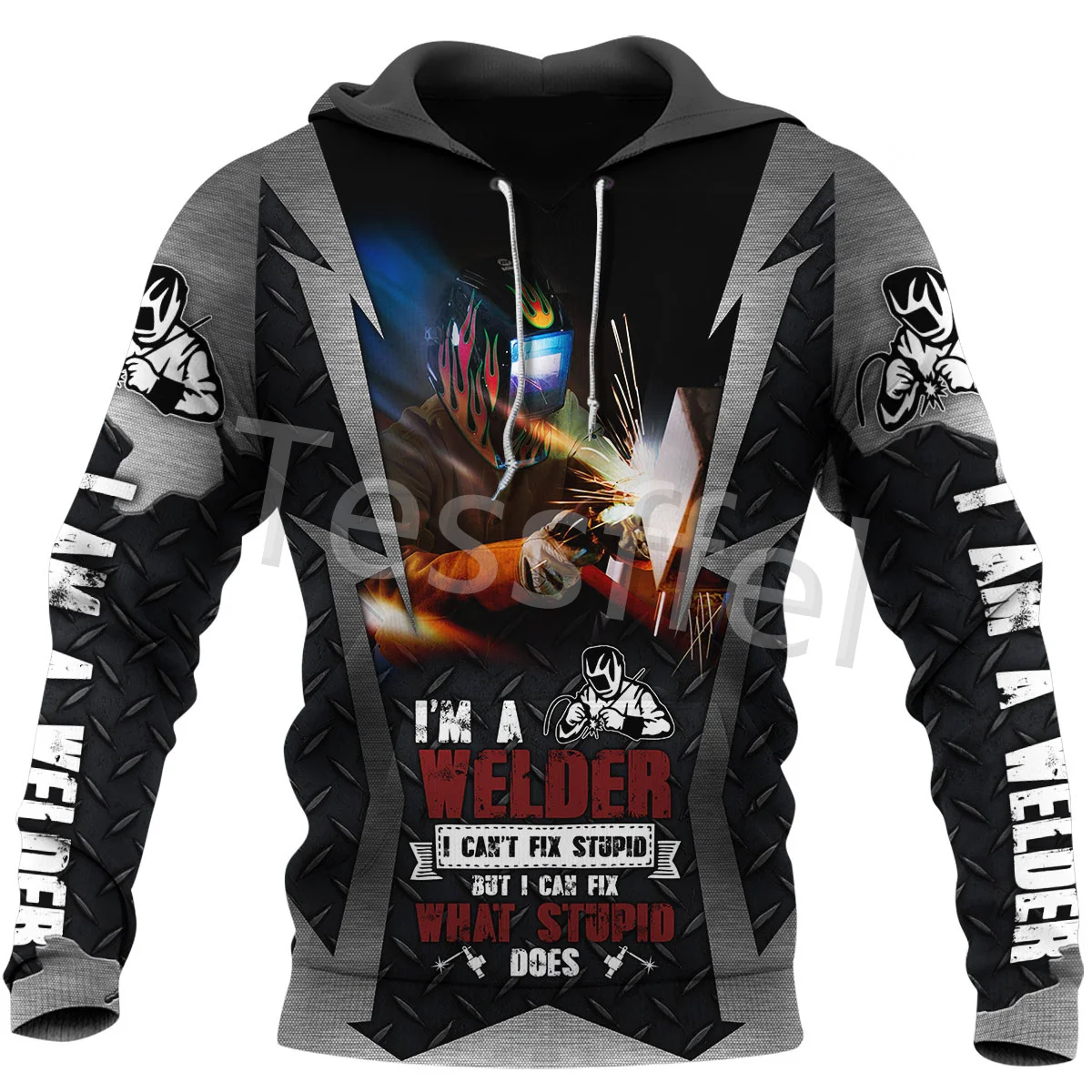 Tessffel Welder Worker Profession 3D Printed NewFashion Men's Sweatshirt Harajuku Zipper Hoodie Casual Unisex Jacket Style-10