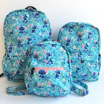 

LISM Blue STITCH Fashion Backpacks Rucksacks Cartoon School Backpack Casual student Bags travel Knapsack Unisex