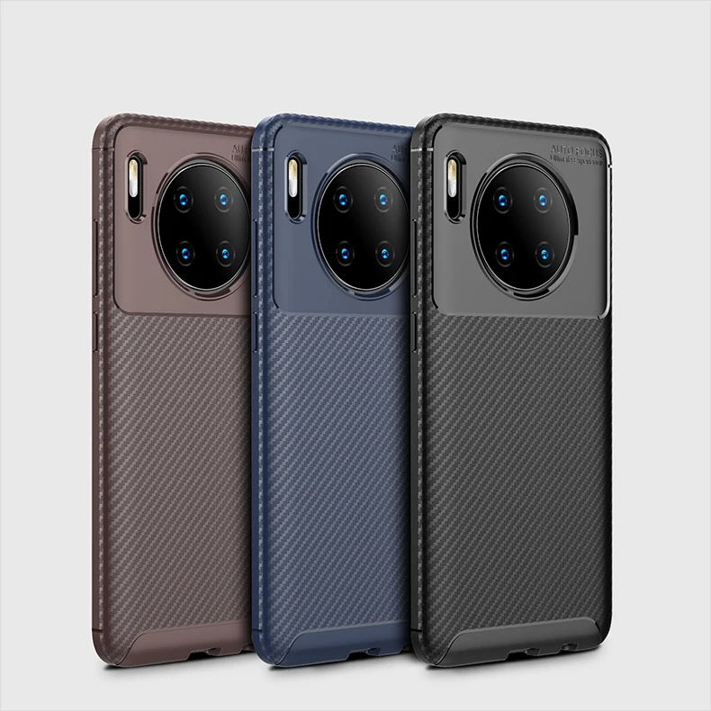 

Carbon Fiber Cases For Huawei Mate 30 Pro Case Beetle Style Shockproof Dust-proof Waterproof Soft Phone Cover For Huawei Mate 30