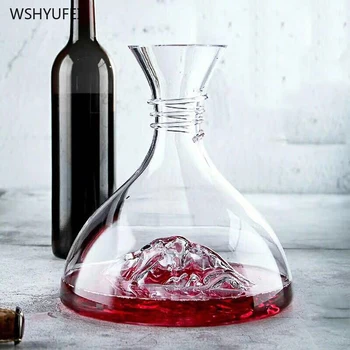 

Creative and exquisite lead-free glass transparent wine bottle iceberg ice cube home restaurant wine hangover wine separator