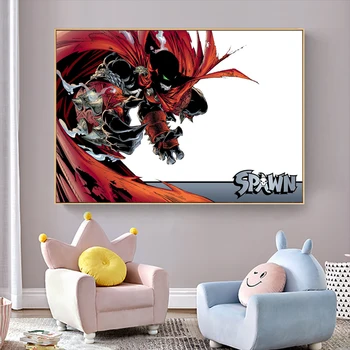 

Custom Spawn Comics Home Decor Canvas Printing Silk Fabric Print Wall Poster No Frame @200615
