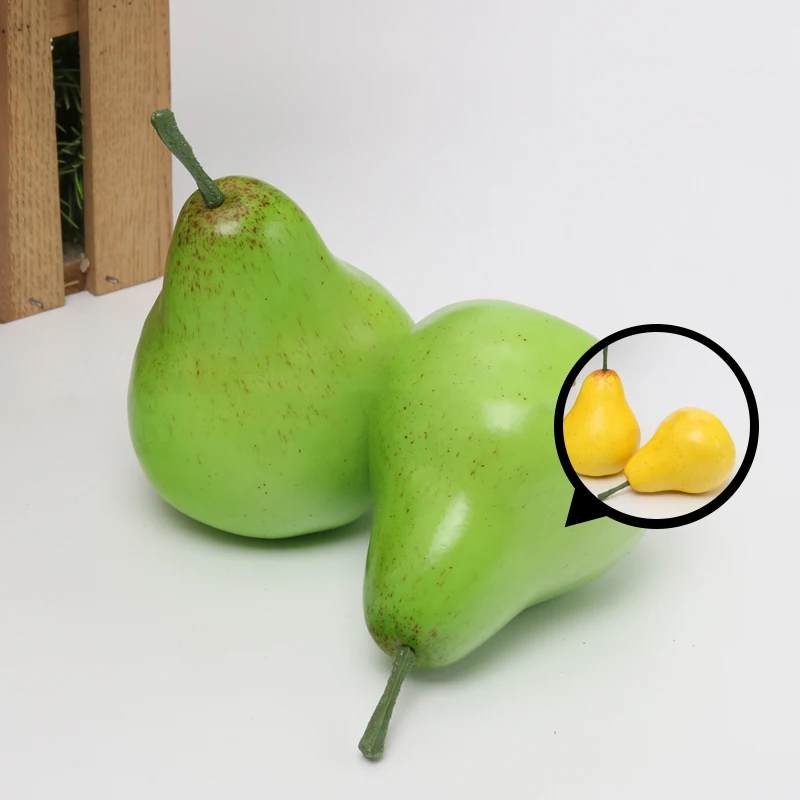 Имитационная фруктовая еда модель игрушечные овощи реквизит для фотосъемки шкаф украшение дисплей ремесла Моделирование цвет груши