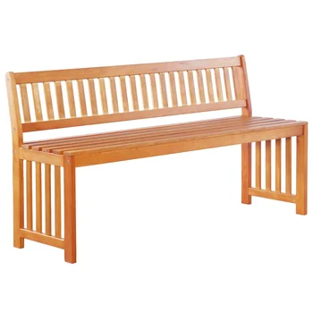 

vidaXL Garden Bench 137 cm Solid Eucalyptus Wood