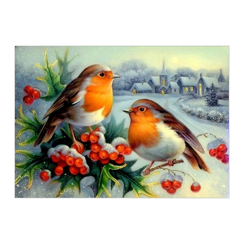 HOT-DIY 5D Diamond Painting By Number Kit For Adult Full Drill Arts Craft Embroidery Dotz Home Wall Decor Birds | Дом и сад