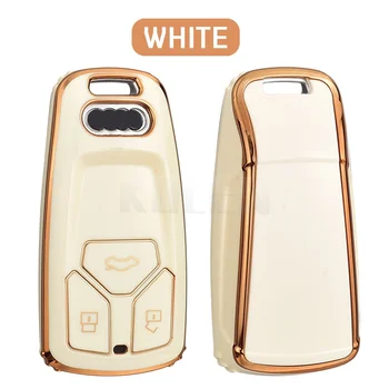 Custodia/cover per Chiave/telecomando TPU per Audi A4 B9 A5 A6 8S 8W Q5 Q7 4M S4 S5 S7 TT TTS TFSI RS Protector accessori - Nuovo TPU Car Remote Key Case Cover Shell Fob per Audi A4 B9 A5 A6