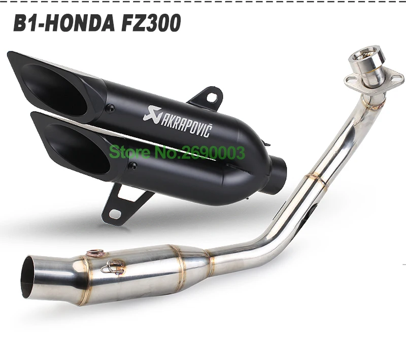 Слипоны для скутера FORZA300 мотоцикл Akrapovic глушитель мотоцикл глушитель Escape для HONDA FZ300 FORZA300