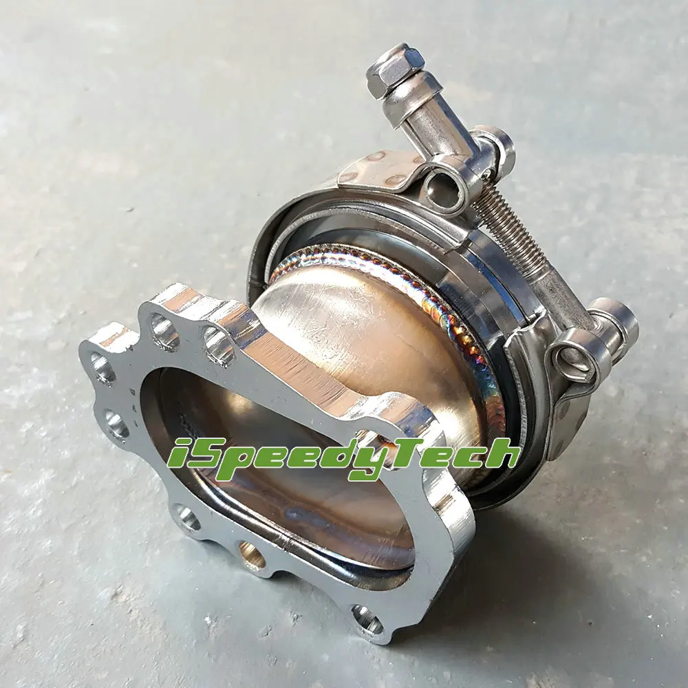 Набор переходных адаптеров T3 T3/T4 8 Болт турбо вниз фланец трубы до 3,0 дюймов v-диапазон из нержавеющей стали