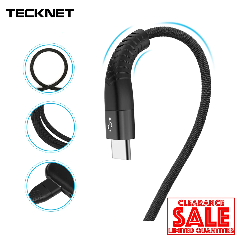 Tecknet 5V2. 4A USB кабель для iPhone X 8 7 6 плюс S 5S 5C SE кабели быстрой зарядки синхронизации