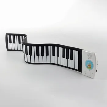 

49 Keys Home Foldable Multifunction Kill Time Portable Keyboard Piano Educational Instrument Hand Rolling Kids Children Practice
