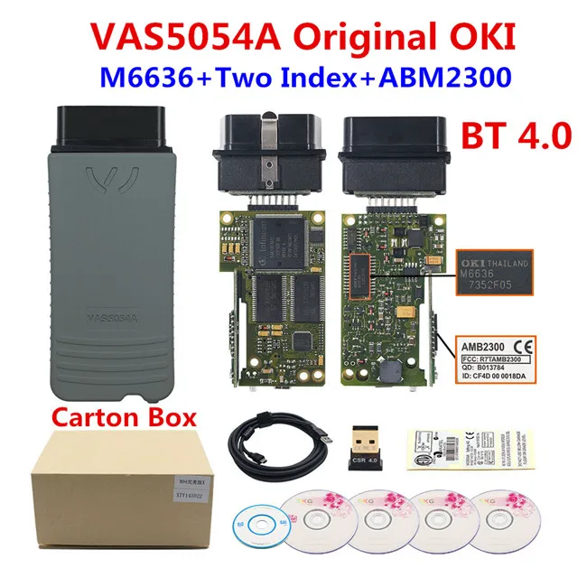 OKI полный чип S5054 ODIS V4.3.3 Keygen Bluetooth AMB2300 S 5054 6154 wifi Diagbox полный чип 5054A считыватель кодов OBDII - Цвет: 5054A Paper Box