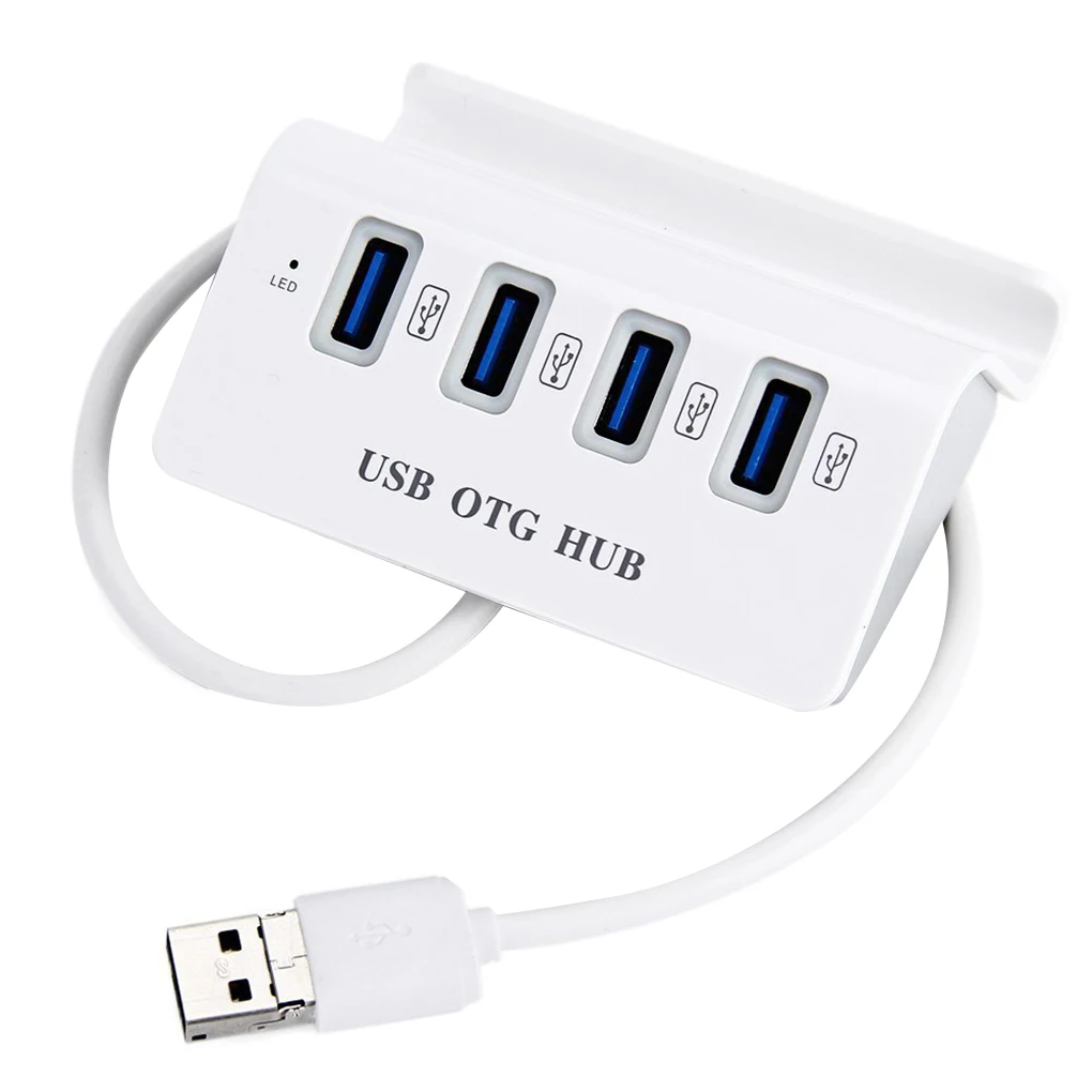 4 Порты и разъёмы USB концентратор многопортовый usb-адаптер Мощность адаптер для зарядки телефона сменный кронштейн для компьютер, ноутбук, лептоп
