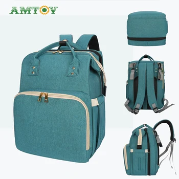 

2020 New Portable Mommy Bag In Four Colors, Multi-Function Large Capacity Waterproof Travel Backpack for Mother and Baby