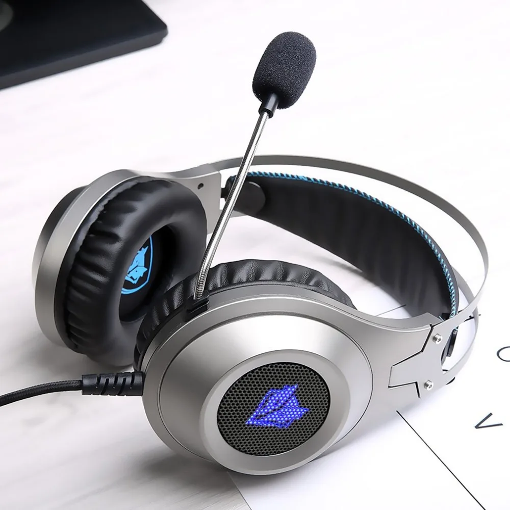 XIBERIA бренд Игровые наушники NUBWO N2U Проводная USB гарнитура геймер с микрофоном Регулятор громкости светодиодный для компьютера ноутбука fone