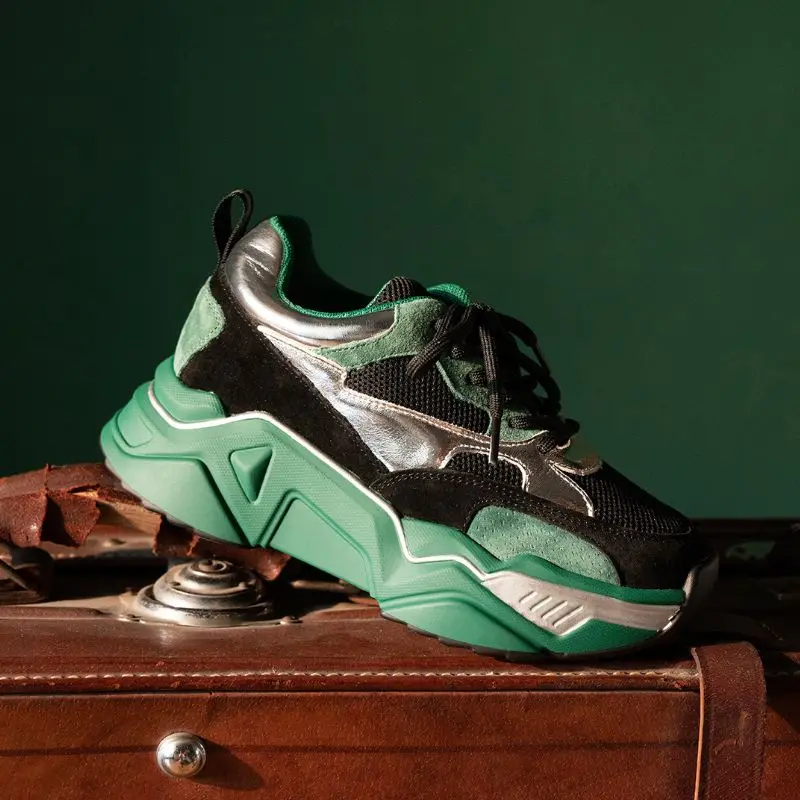 Taoffen/2020 Ins/Модная женская повседневная обувь из натуральной кожи женские