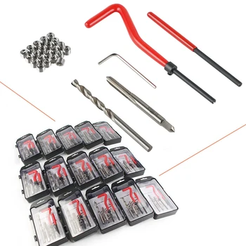 

BEVINSEE Metric Thread Repair Insert Kit M5x0.8 Helicoil Coil Tools For Universal bmw e46 e90 f10 e60 Audi a3 Accesories Auto