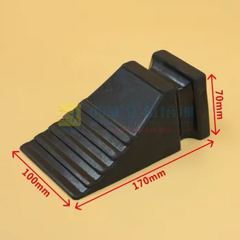 

3D 4-wheel Locator Car Lifter Platform Pusher Back Pad Triangular Tire Plug Rubber Pusher