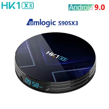 

20Pcs/lot Hk1 x3 Top-Box Amlogic S905x3 Media Player Android 9.0 LAN BT4.0 MAX HD 8K 1000M Hk1x3 TV BOX