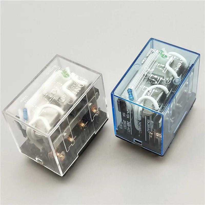 1 шт. LY4NJ HH64P мини-реле P143 14-контактный 10A с светодиодный промежуточное реле 12VDC 24VDC 220V 10A общего назначения реле