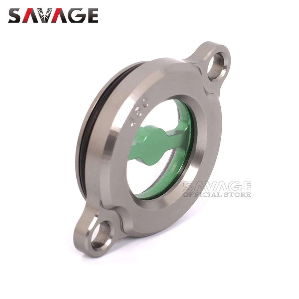 CNC Engine Oil Filter Cover Cap For KAWASAKI KX 250F KX250F 2005-2021 2020