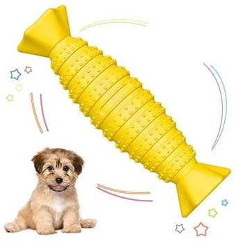 

MICATALE Dog Chew Toys Teething Dog Bones Durable Tough Interactive Toys for Puppy Dogs Sugar Shaped Christmas Dog Birthday Gift