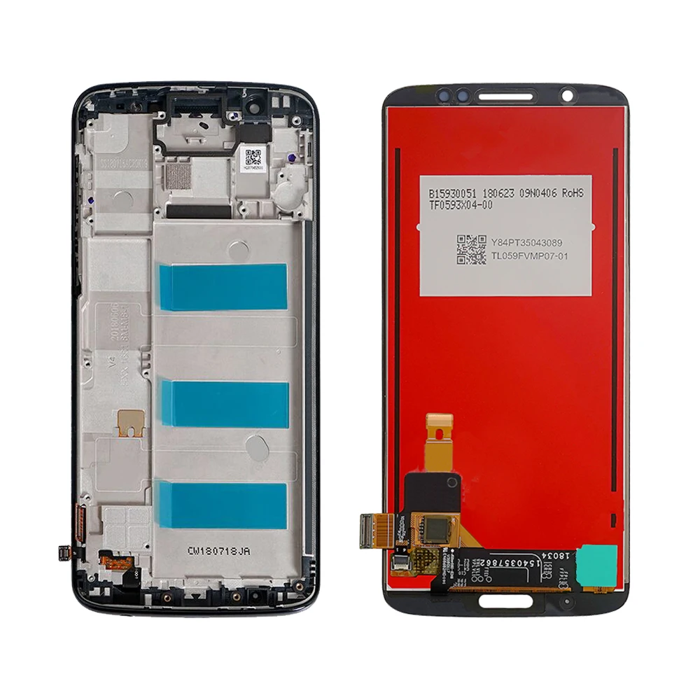 5," для Motorola Moto G6 Plus lcd кодирующий преобразователь сенсорного экрана в сборе для MOTO G6 Plus дисплей с рамкой Замена XT1926