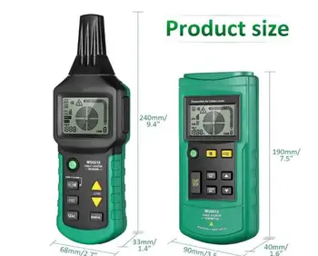 

MS6818 Wire Cable Tracker Metal Pipe Locator Detector Tester Meter