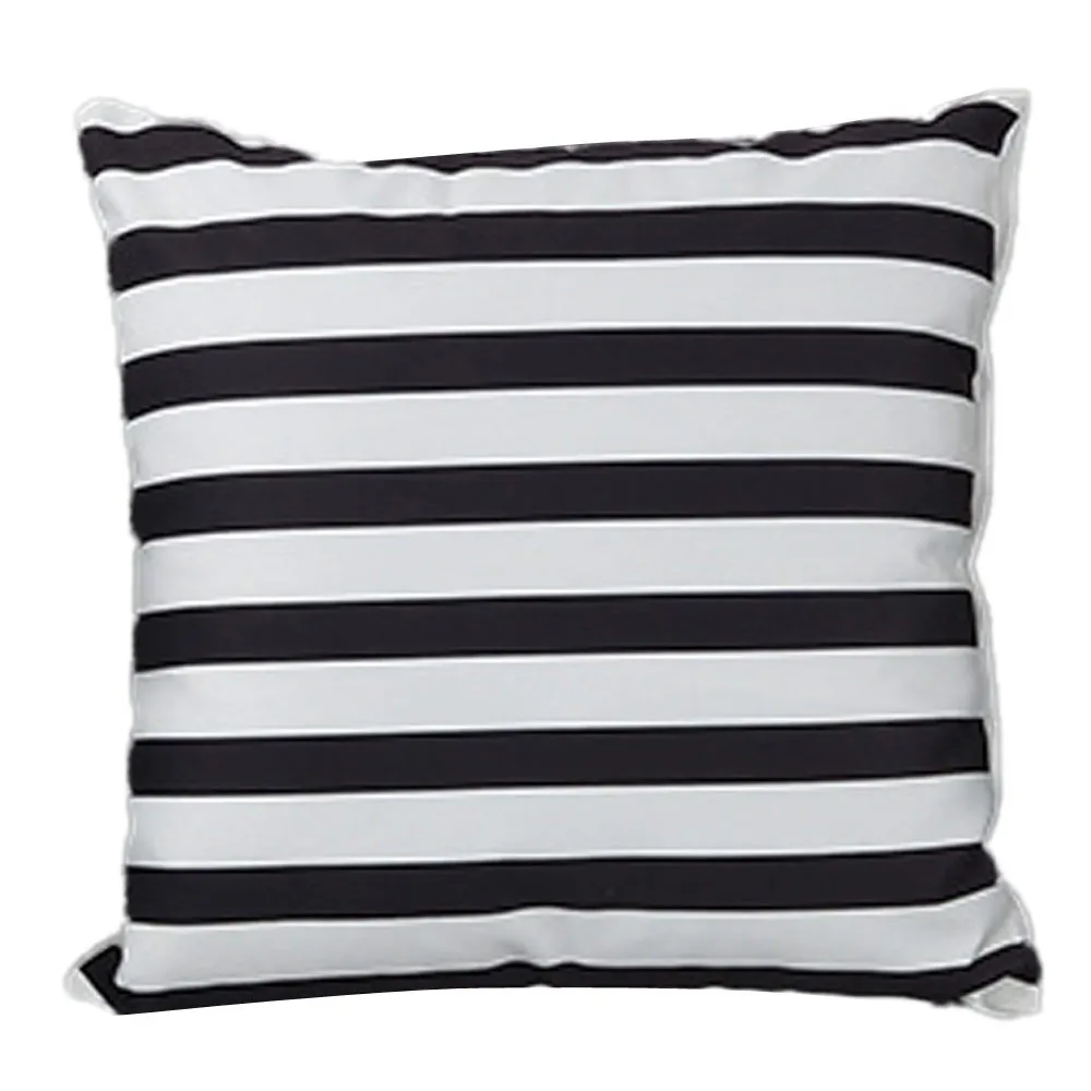 45X45 см, модная наволочка в геометрическую полоску, черно-белая наволочка для подушки, наволочка для кафе, для дома и офиса#45 - Цвет: D