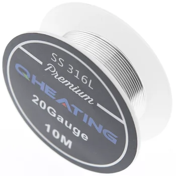 

10m/roll SS316L 24 26 28 30 32 38 40 Gauge RDA RBA Rebuildable Atomizer Heating Wires E cigarette Stainless steel Heating Wires