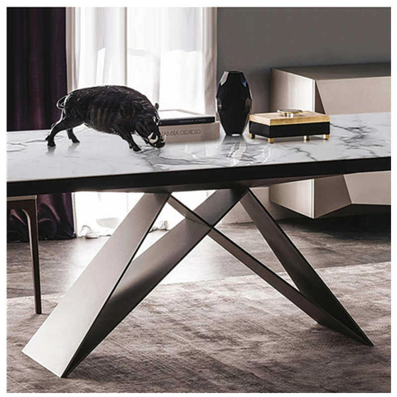 Французский новый дизайн столовая мебель мраморный стол для столовой наборы