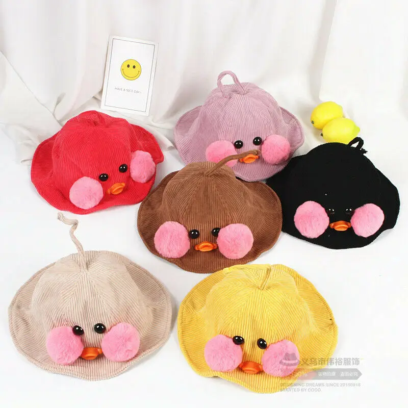 

Newborn Baby Sun Hat Beach Hat Bucket Cap Toddler Kids Baby Boy Girl Student Cute Duck Hats