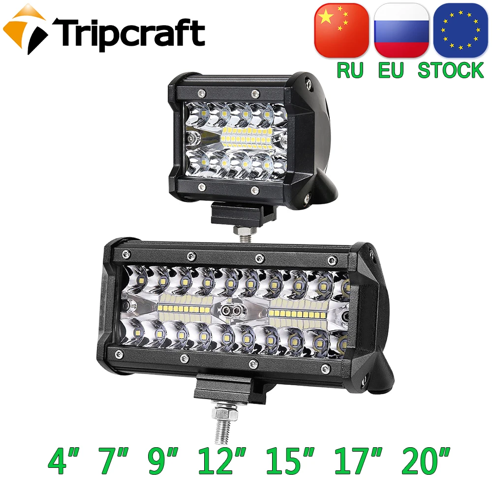 Tripcraft 60 Вт 120 180 240 4х4 светодиодный светильник для внедорожников комбинированные