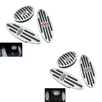 

Aluminum Alloy Car Fuel Clutch Brake Foot Pedal Sticker for BMW Mini Cooper JCW S R55 R56 R60 R61 F54 F55