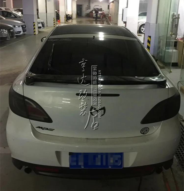 Подходит для mazda 6 углеродного волокна хвосты крыло спойлер