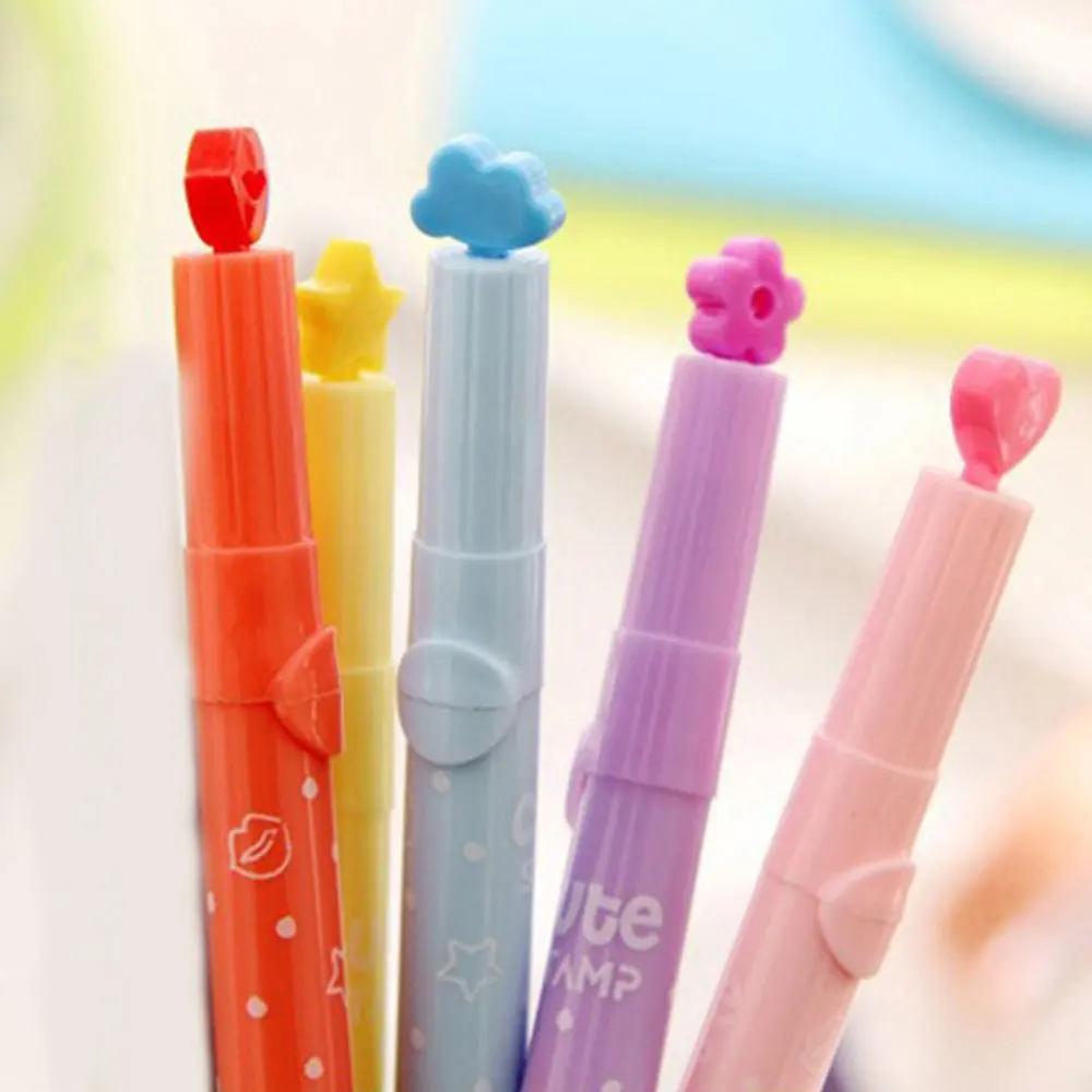 

Stationery Highlighters Marking Plastic 14.5cm Toys Painting Learining Magic Fluorescence Pen Office Drawing Marker Stamp