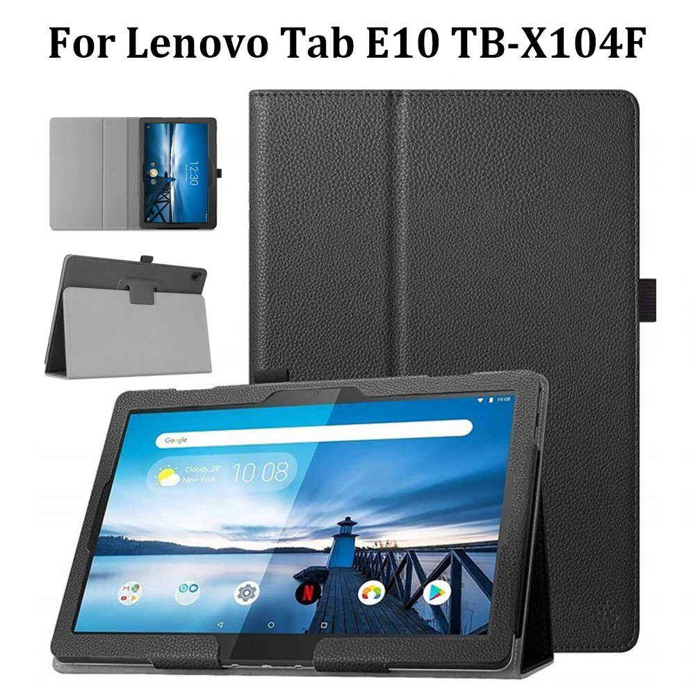 

Ultra Slim Magnetic Smart Case Leather Tablet Cover Shell Flip Stand For Lenovo Tab E10 TB-X104F 10.1"