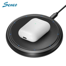 Быстрое беспроводное зарядное устройство Seneo PA148 10 Вт для samsung Galaxy S10 S9/S9+ S8 Note 9 7,5 Вт для быстрой зарядки iPhone XS Max XR X 8