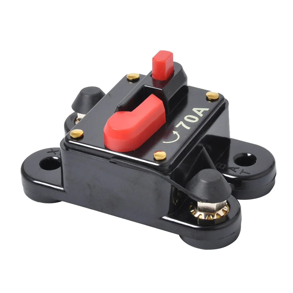 DC 12 V-24 V 70AMP автоматический аудио сброс автоматического выключателя держатель предохранителя с терминалами