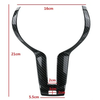 

1pcs Steering Wheel Trim Carbon Fiber look ABS For BMW F20 F30 F32 F12 X5