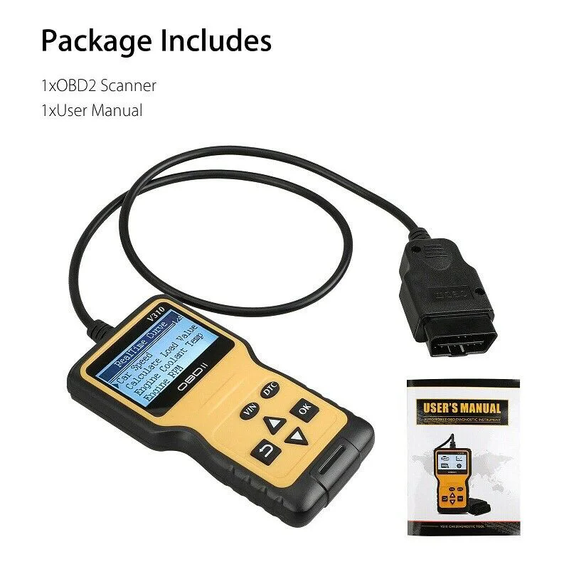 A+ Check Engine Light Turn off OBD2 II Code Reader Diagnostic Reset Scanner Tool Made of high quality material, durable