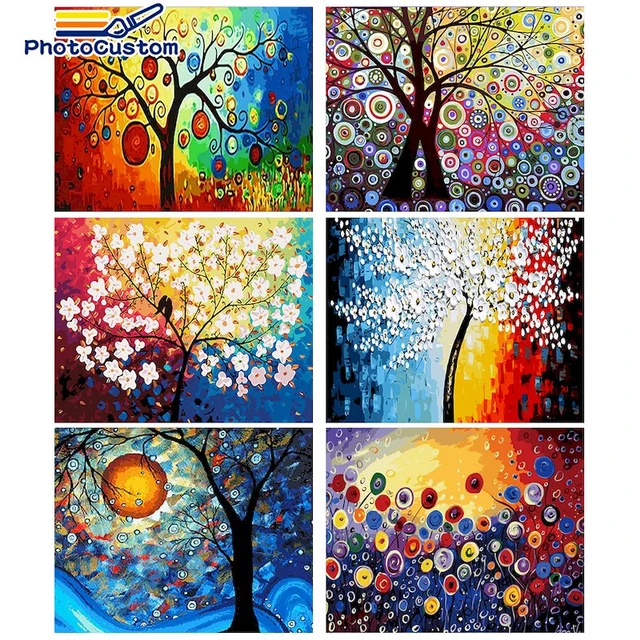 Painting Numbers Art Paint Number Abstract  Paint Numbers Adults Large  Canvas - Paint By Number Package - Aliexpress