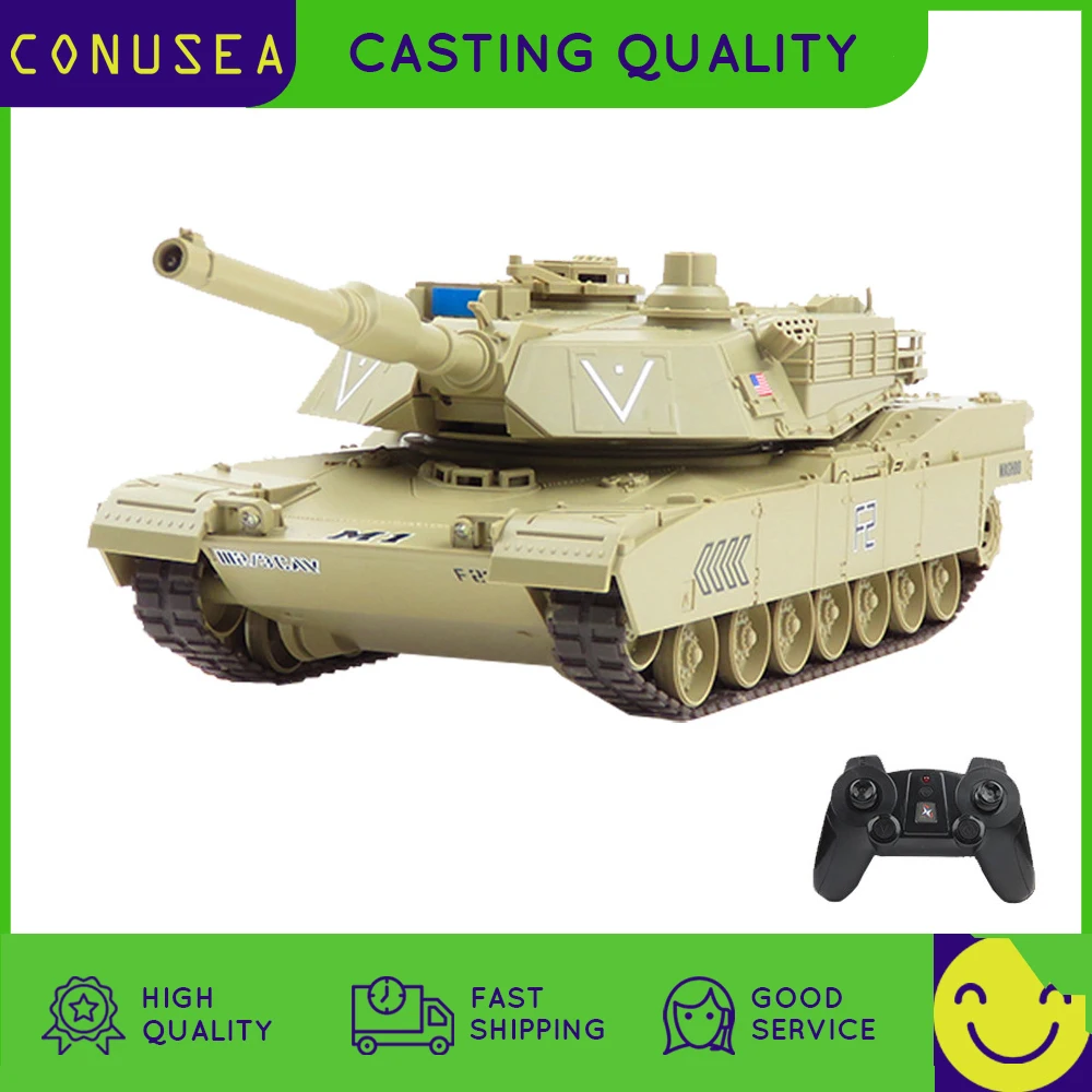 1:12 44cm Super Rc Tank Launch Cross-country Tracked Remote Control Vehicle Toy